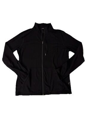 PrAna Breathe Men’s Black Full Zip Lightweight Stretch Jacket Size L